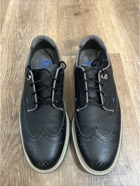 FootJoy Men's Traditions Wing Tip Golf Shoe Navy Blue 57913 Size 8.5 MINT